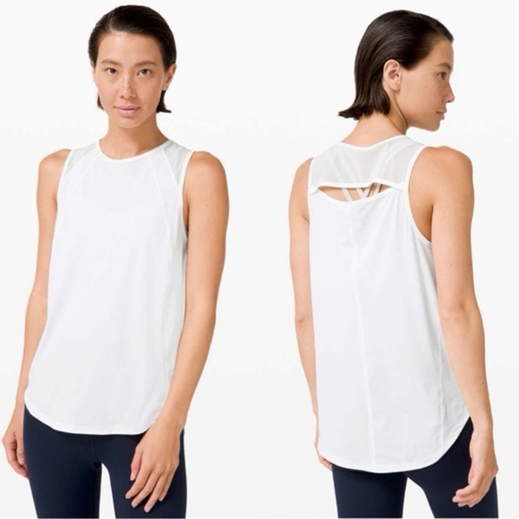 Lululemon Close the Distance Tank Top Mesh Flowy - Picture 2 of 5